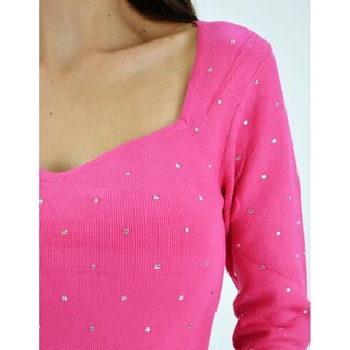 Foto 4 | Blusa De Canale Con Pedrería Roman Fashion /juvenil, 975 (fiusha) Color Rosa