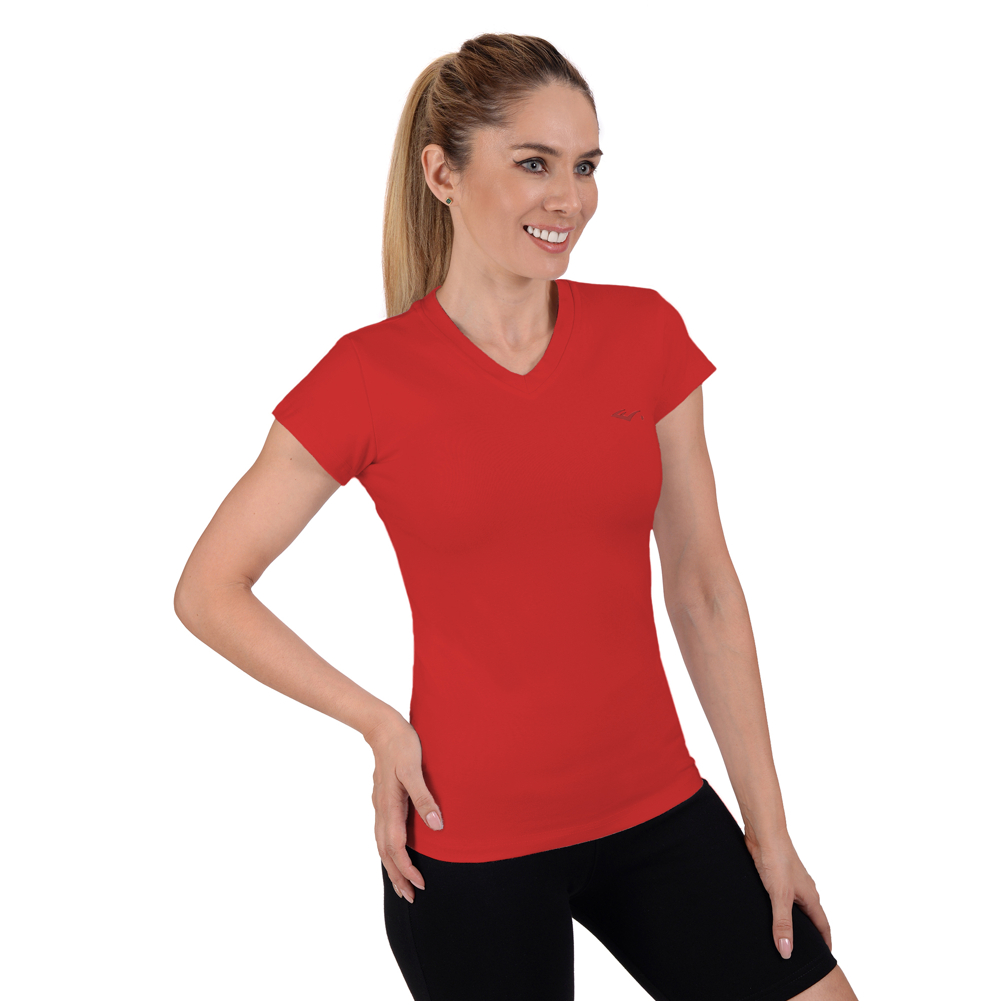 Foto 3 pulgar | Playera Deportiva Everlast V56222 Rojo para Mujer