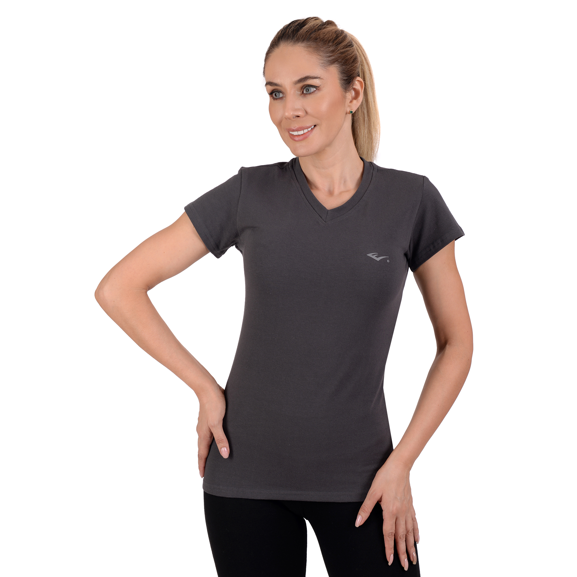 Playera Deportiva Everlast V56222 Gris para Mujer