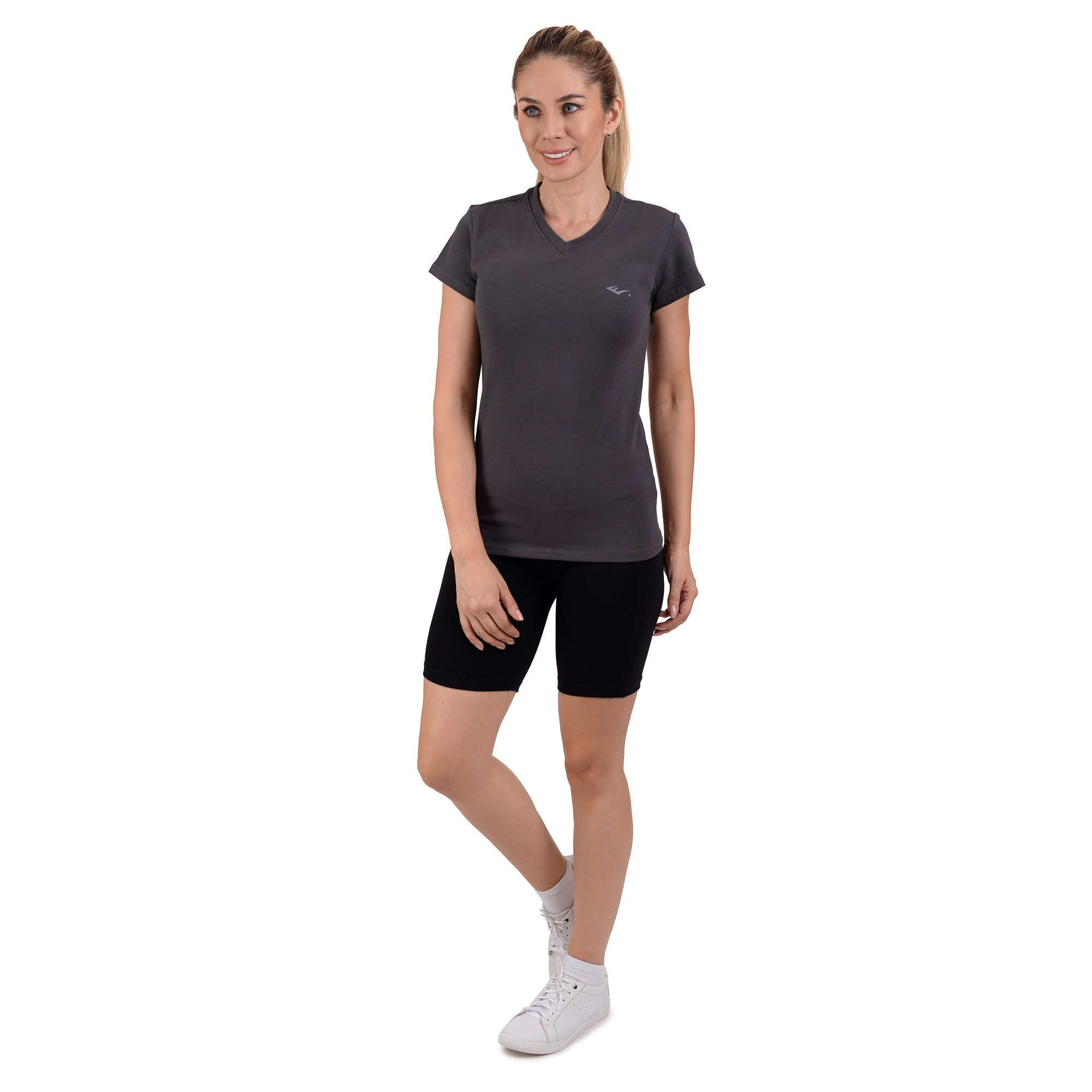 Foto 6 pulgar | Playera Deportiva Everlast V56222 Gris para Mujer