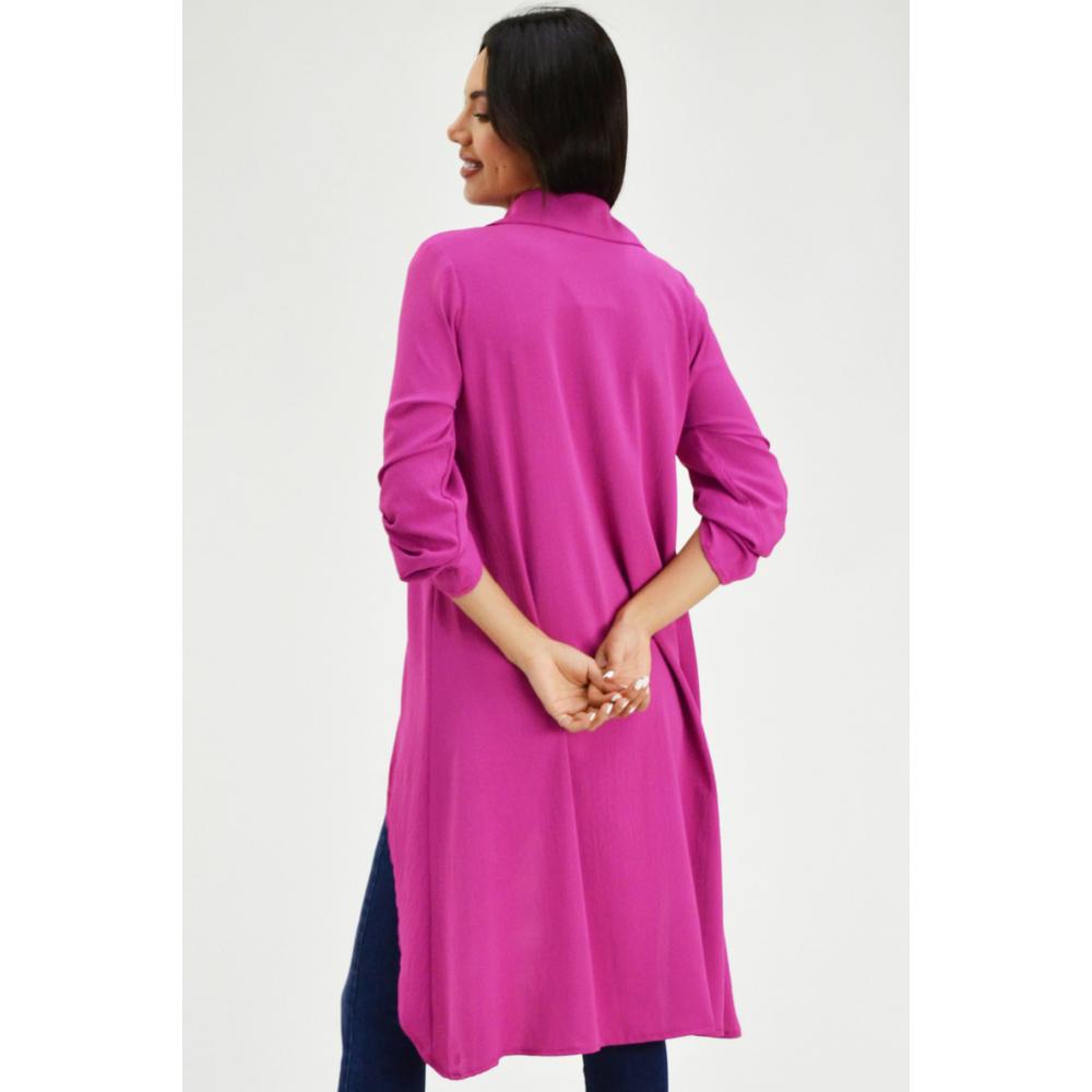 Foto 4 pulgar | Maxiblusa Asimétrica Roman Fashion Juvenil 1060 color Rosa
