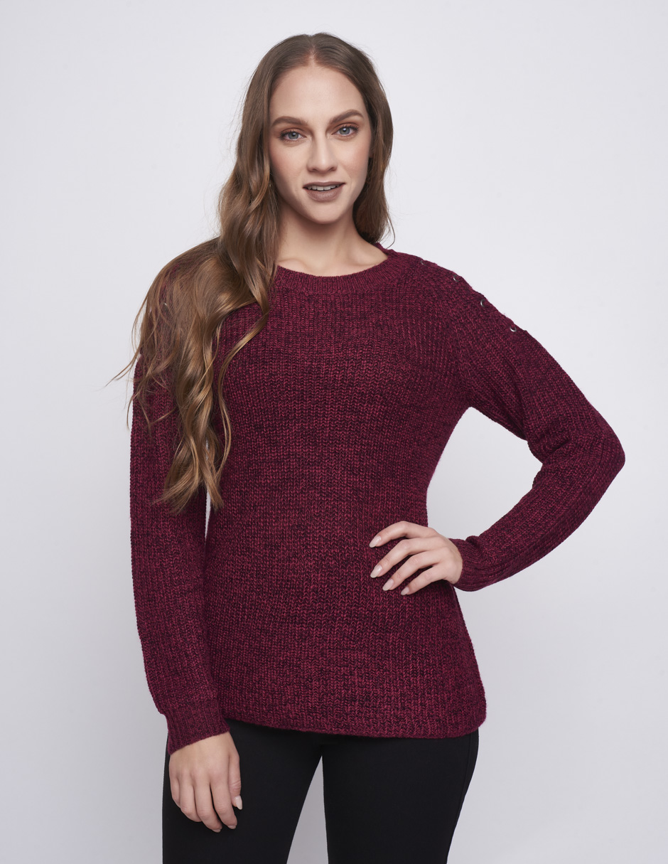 Blusa Devendi Tinta Tejida