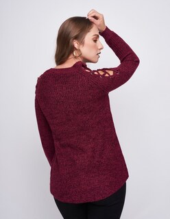 Foto 2 | Blusa Devendi Tinta Tejida