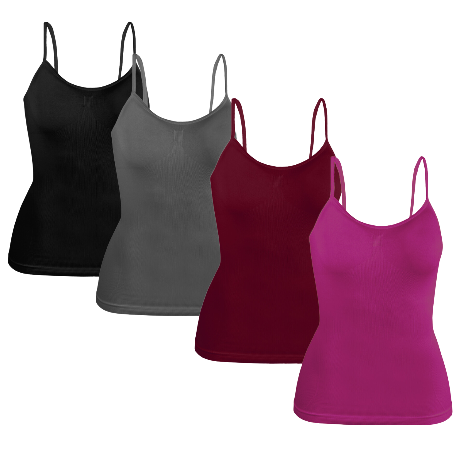 Blusas de Tirantes para Mujer Interior 4 Piezas Multicolor