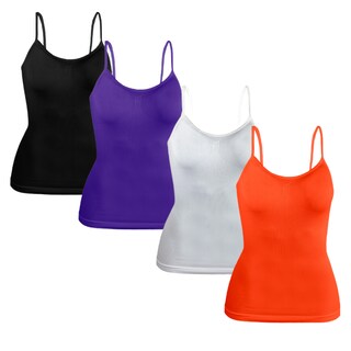 Foto 1 | Blusas de Tirantes para Mujer 4 Piezas Multicolor