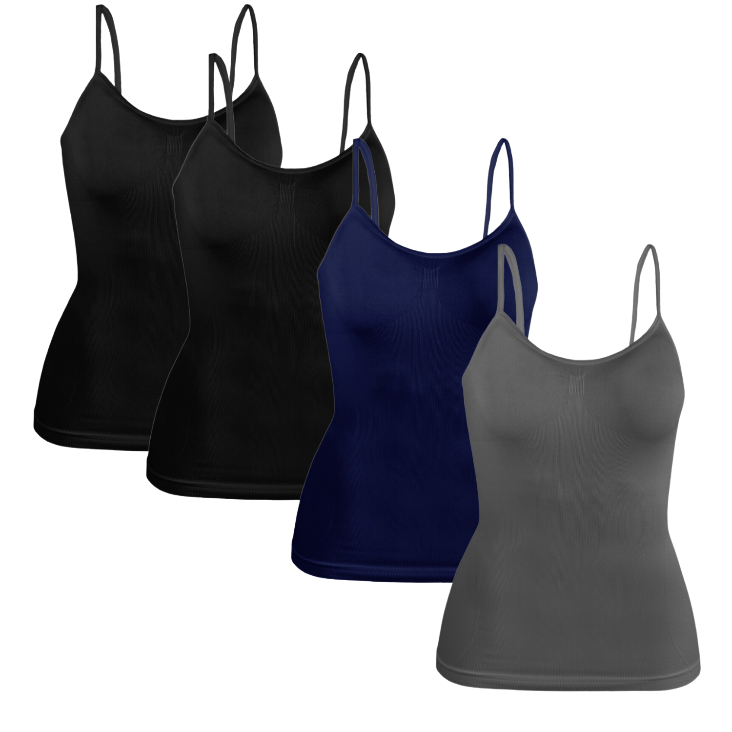 Set De 4 Blusas De Uso Interior O Exterior Bl-1005 Surtido En Color Con Tirantes De Mujer