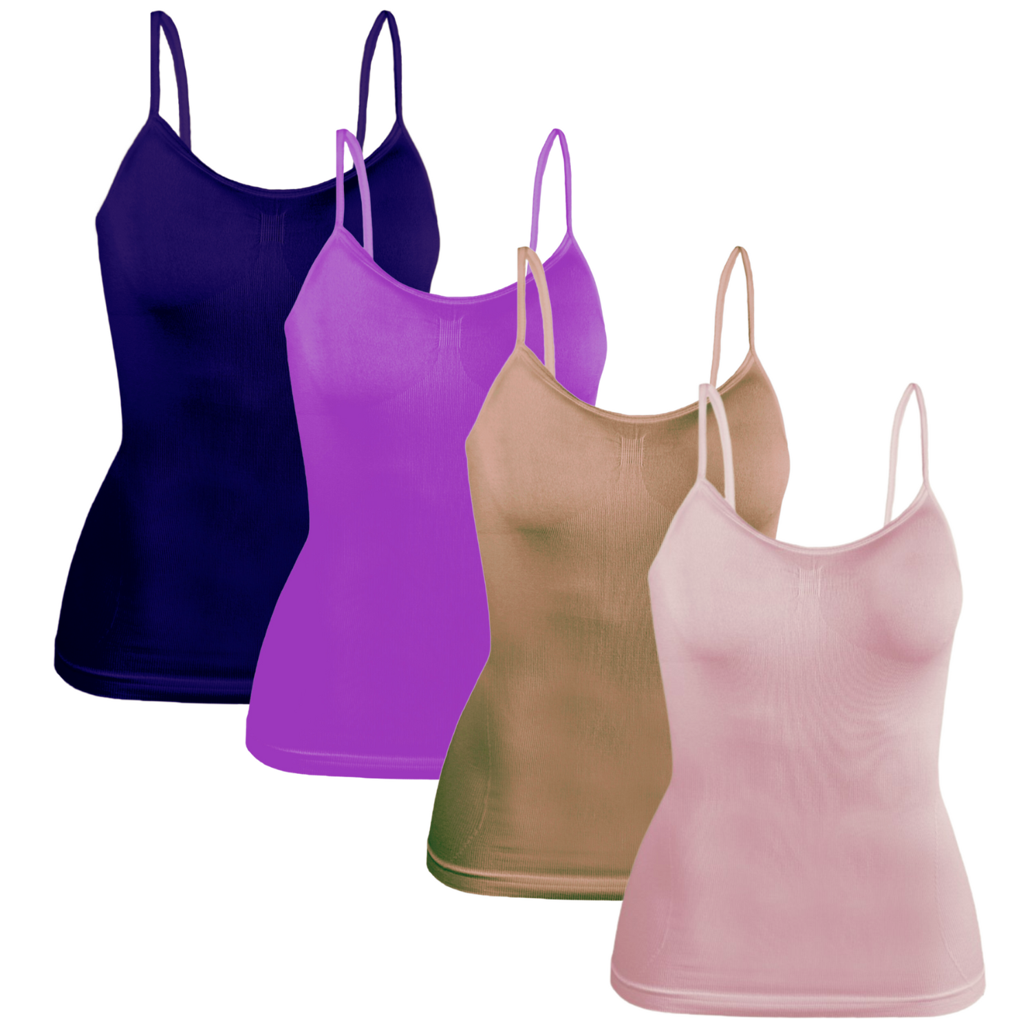 Set De 4 Blusas De Uso Interior O Exterior Bl-1005 Surtido En Color Con Tirantes de Mujer