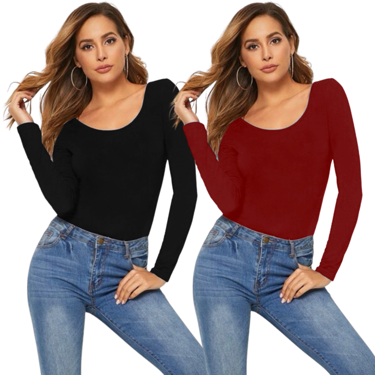 Blusas para Mujer Manga Larga Térmicas 2 Piezas