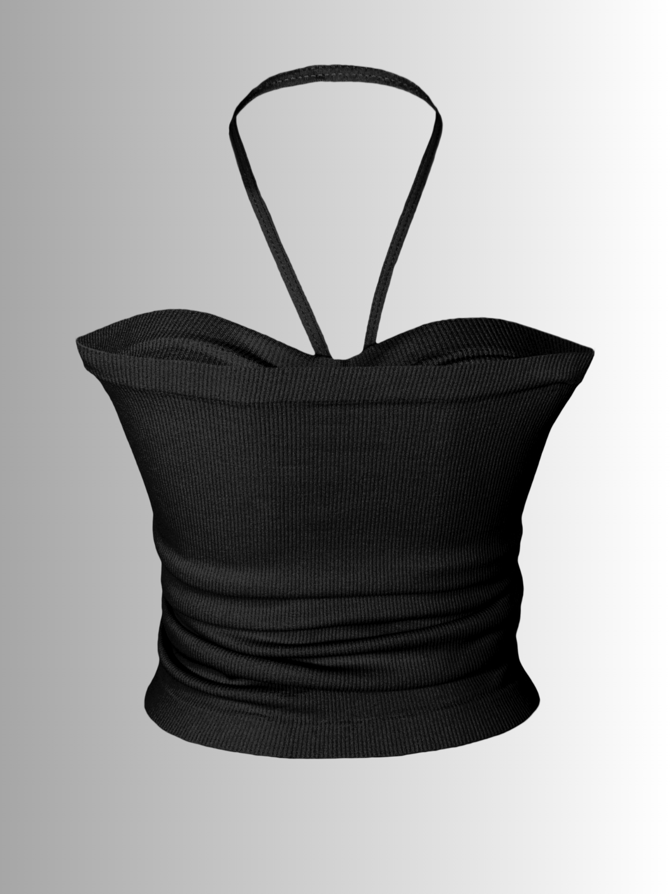 Foto 6 pulgar | Crop Top con Tirantes Negro 2 Piezas para Mujer