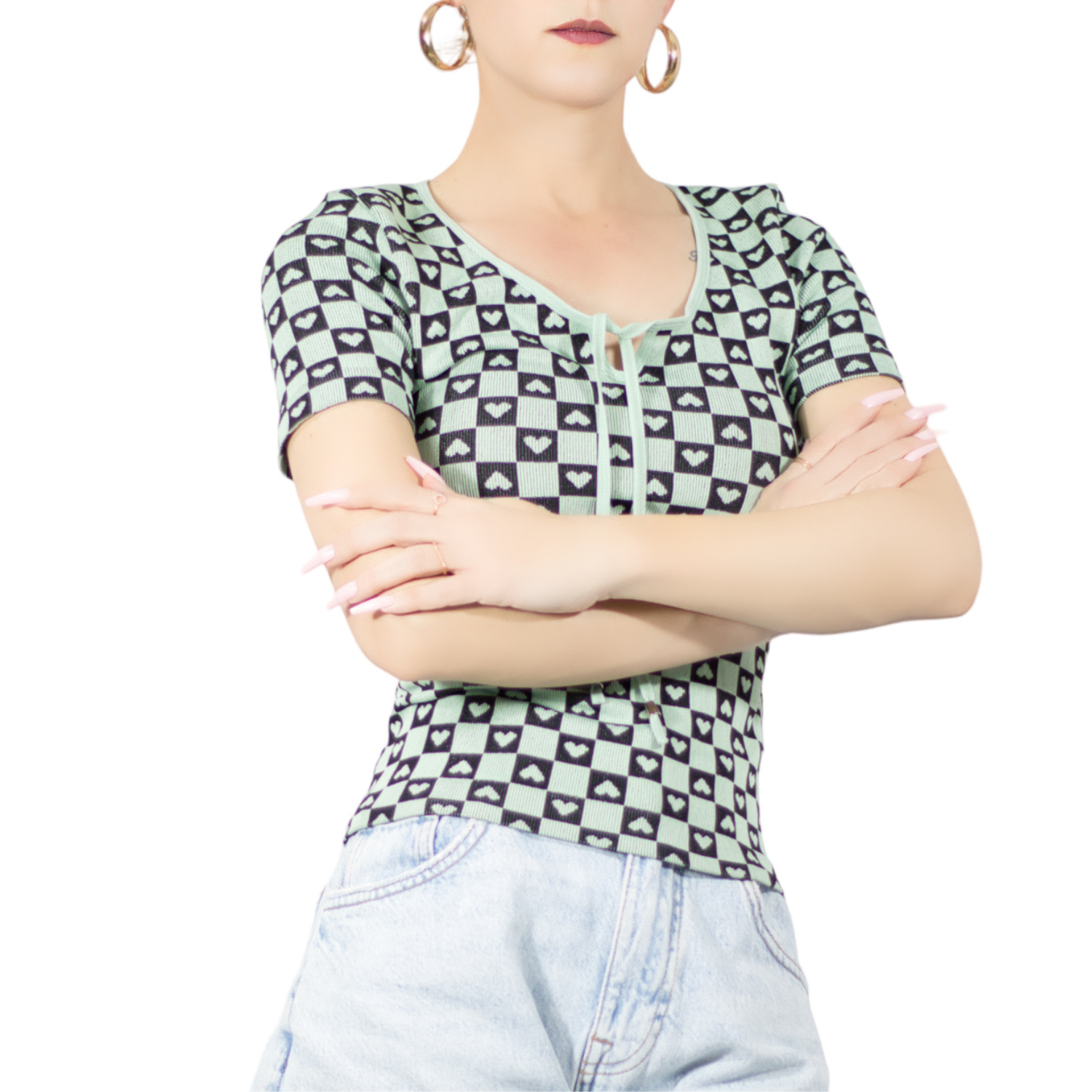Blusa De Mujer Pul-1005 Color Stretch Casual