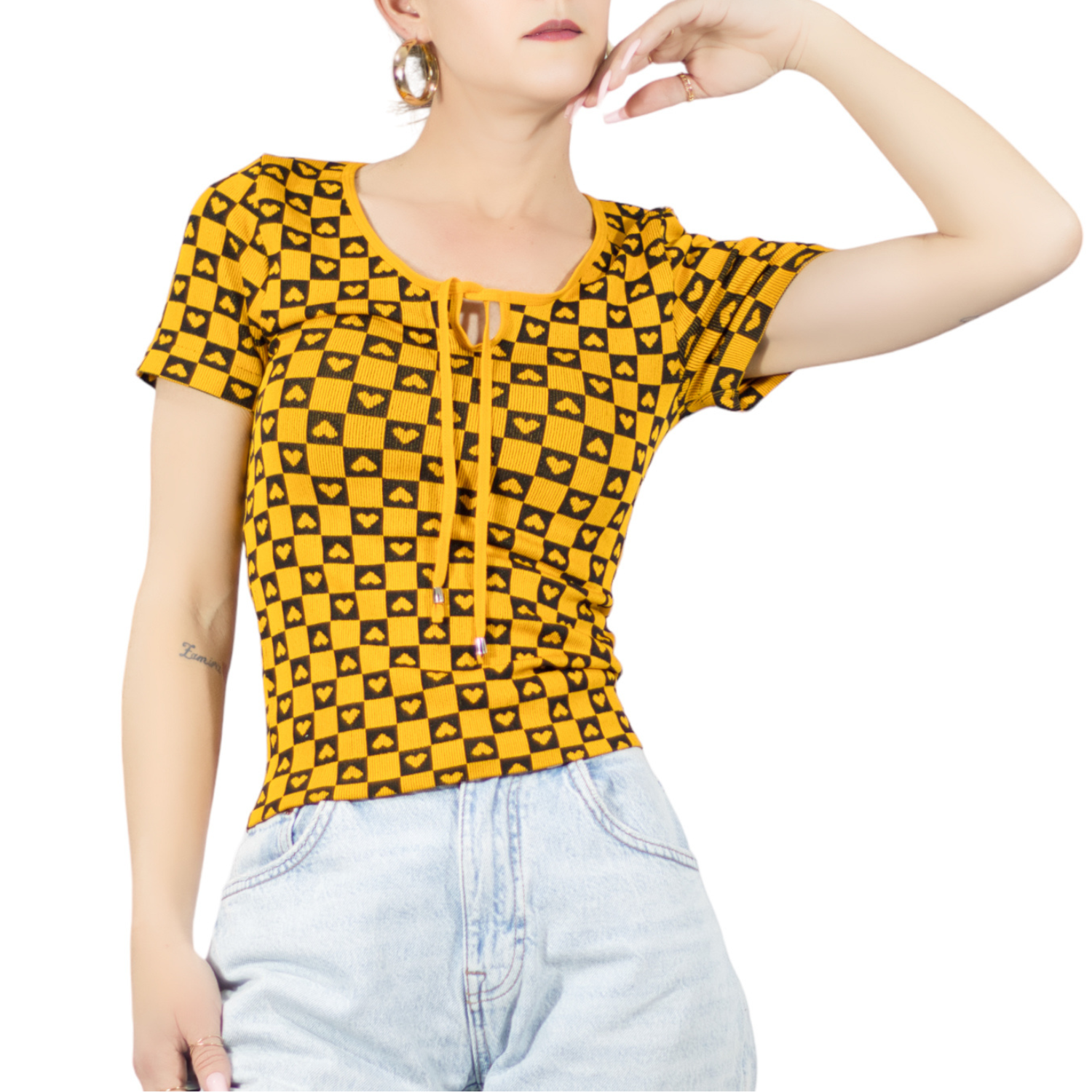 Blusa De Mujer Pul-1005 Color Stretch Casual