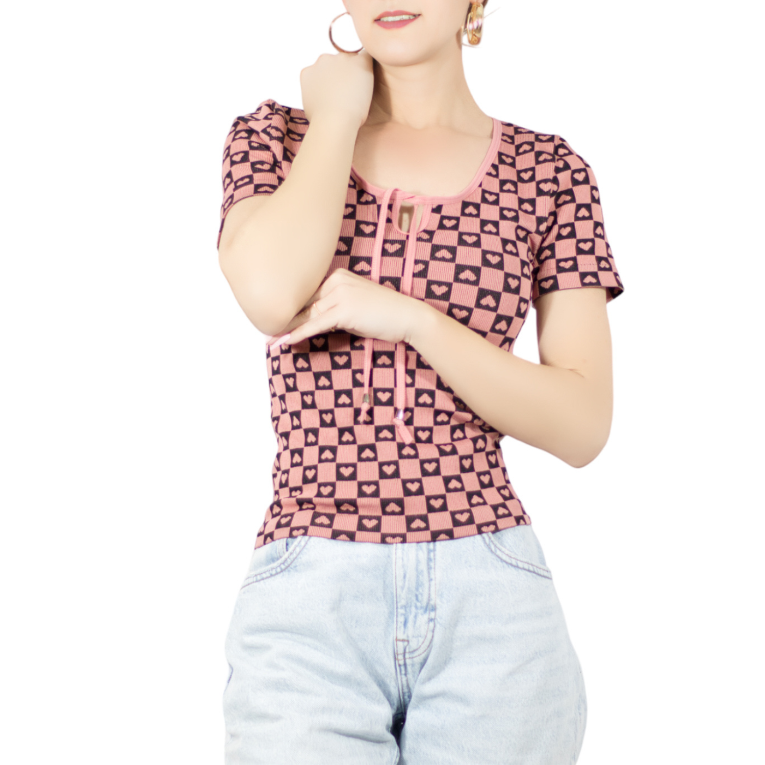 Blusa De Mujer Pul-1005 Color Stretch Casual