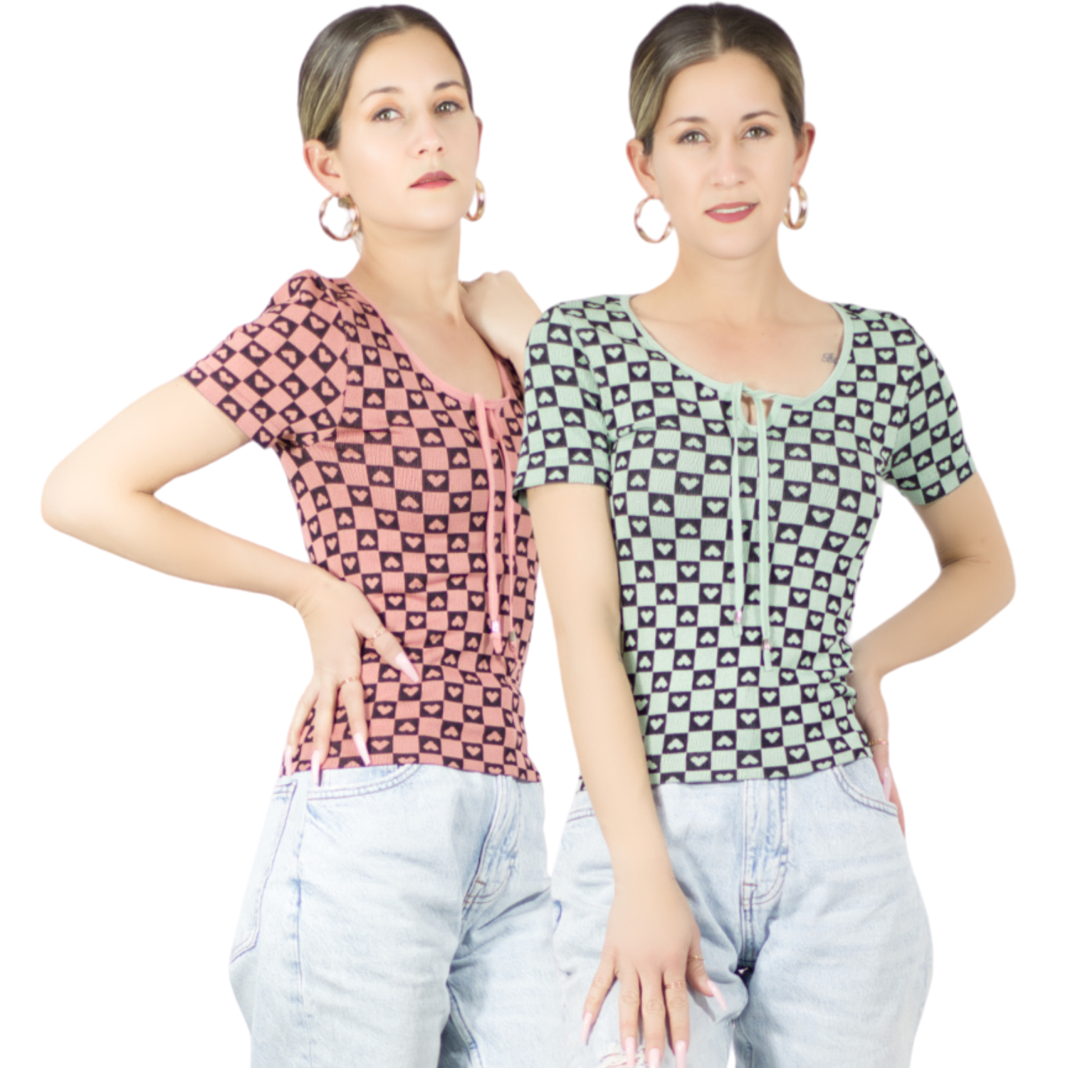 Foto 1 | Set De 2 Blusas De Mujer Pul-1005 Color Stretch Casual