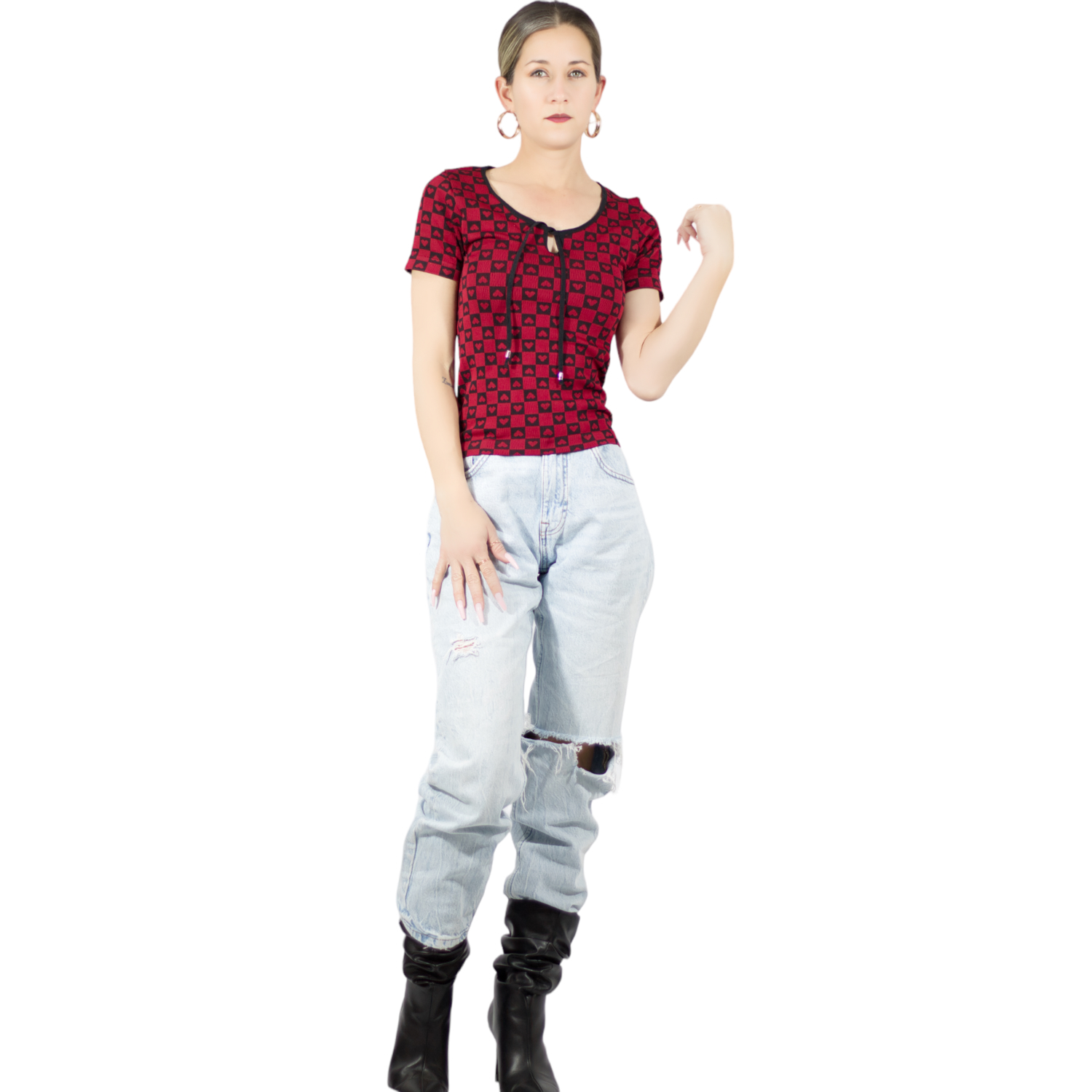 Foto 4 pulgar | Blusa De Mujer Pul-1005 Color Stretch Casual