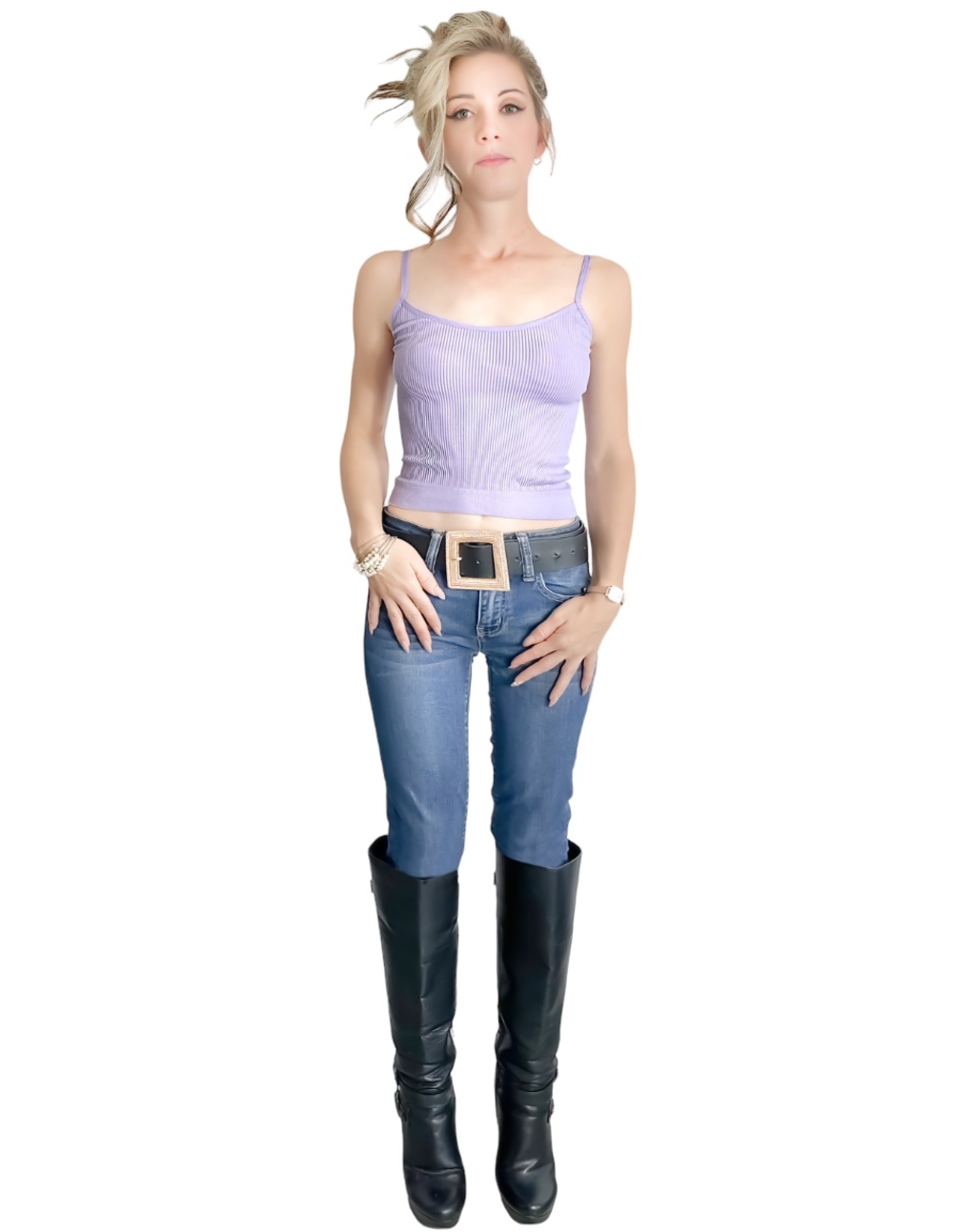 Foto 4 pulgar | Blusa de Mujer Bl-1012 Púrpura Texturizado