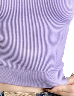Foto 4 | Blusa de Mujer Bl-1012 Púrpura Texturizado