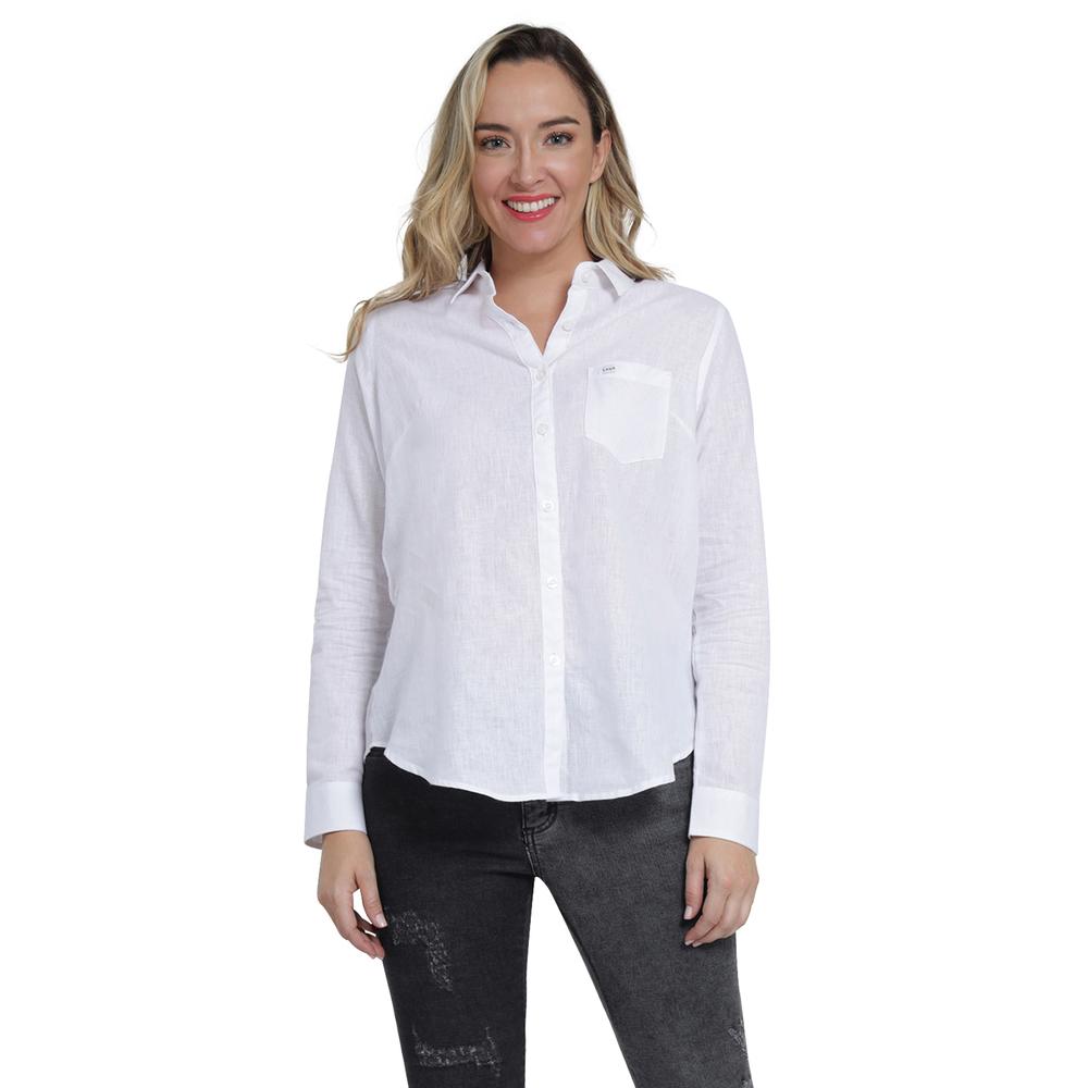 Blusa Casual Lee Slim Fit 402 Blanca para Mujer