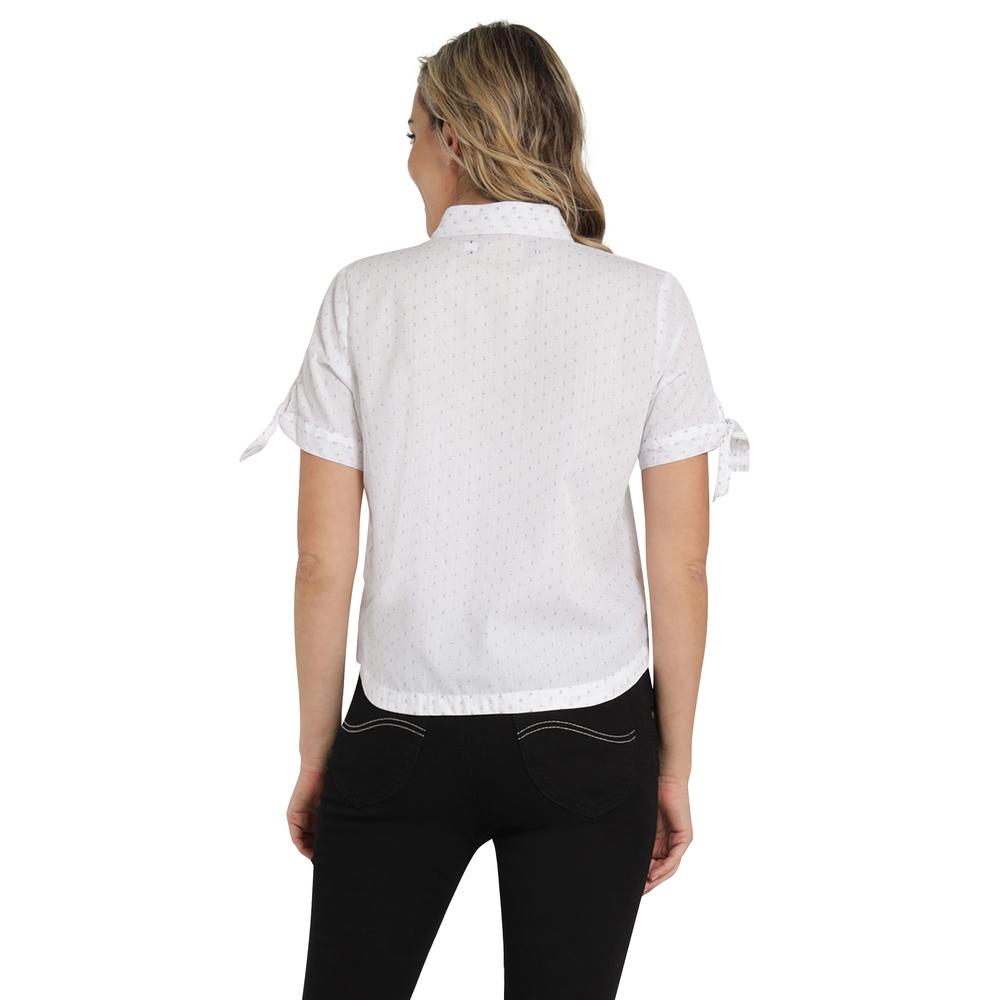 Foto 4 pulgar | Blusa Casual Lee Slim Fit 410 Blanca para Mujer