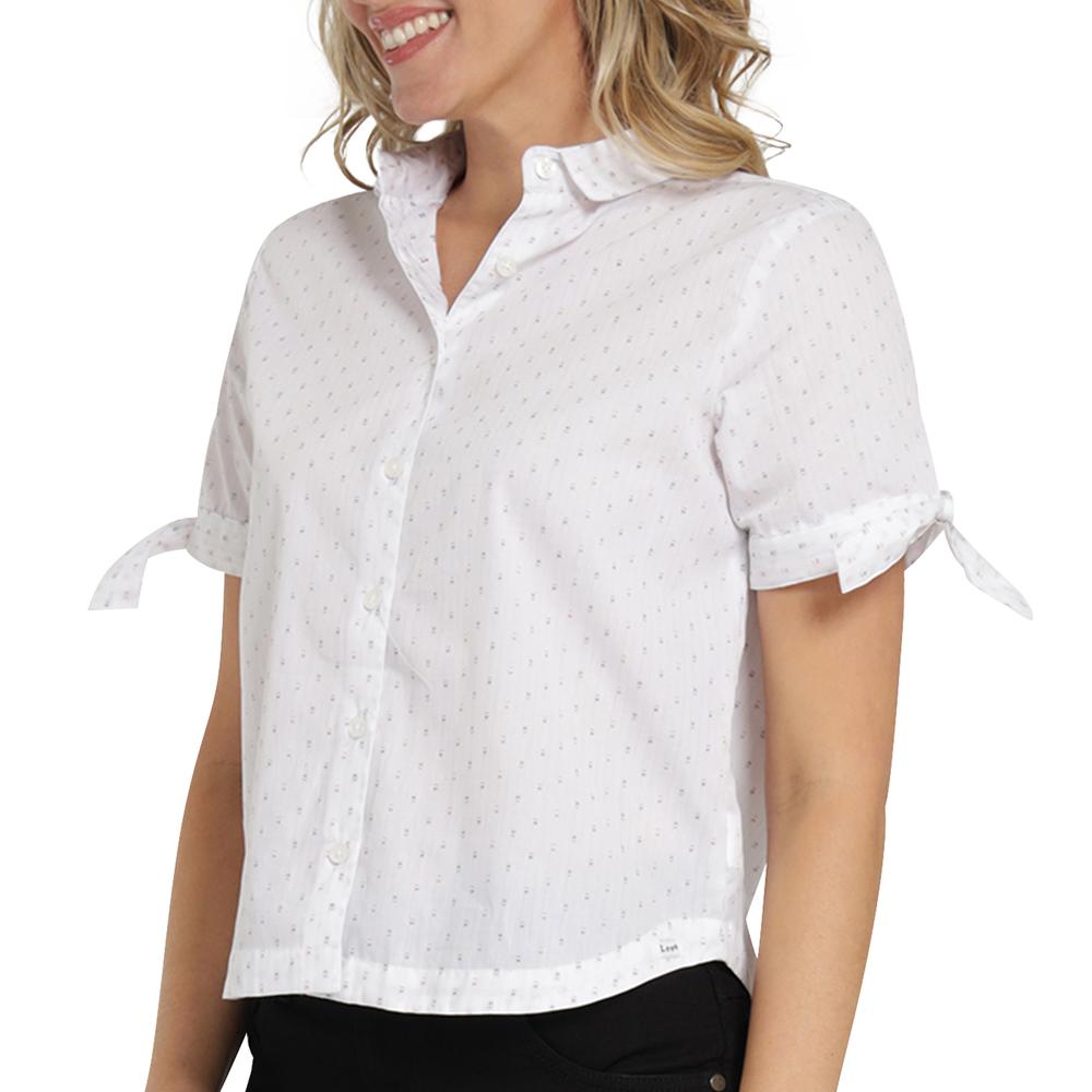 Foto 6 pulgar | Blusa Casual Lee Slim Fit 410 Blanca para Mujer