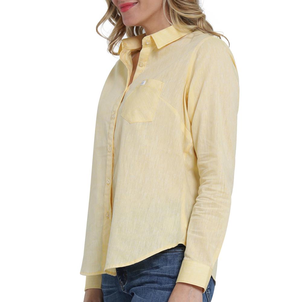 Foto 6 pulgar | Blusa Casual Lee Slim Fit 470 Amarillo para Mujer