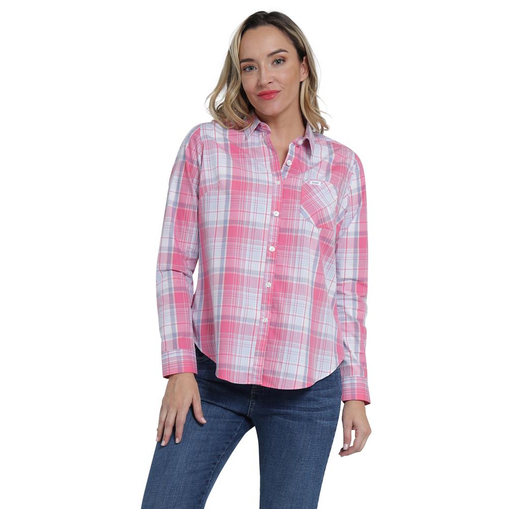 Blusa Casual Lee Slim Fit 480 Rosa para Mujer