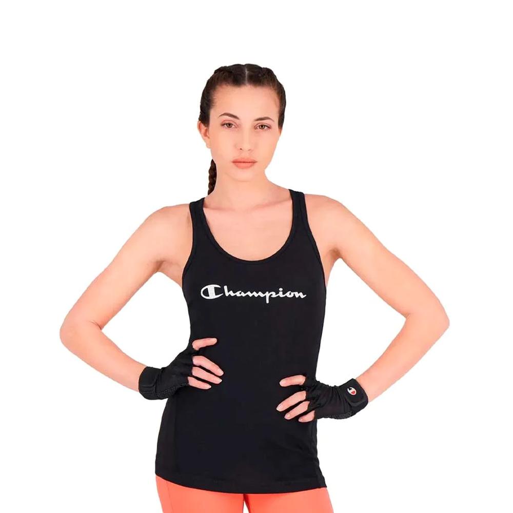 Playera sin Tirantes Champion Classic Tank Negra Episs23d13w39 para Mujer $449