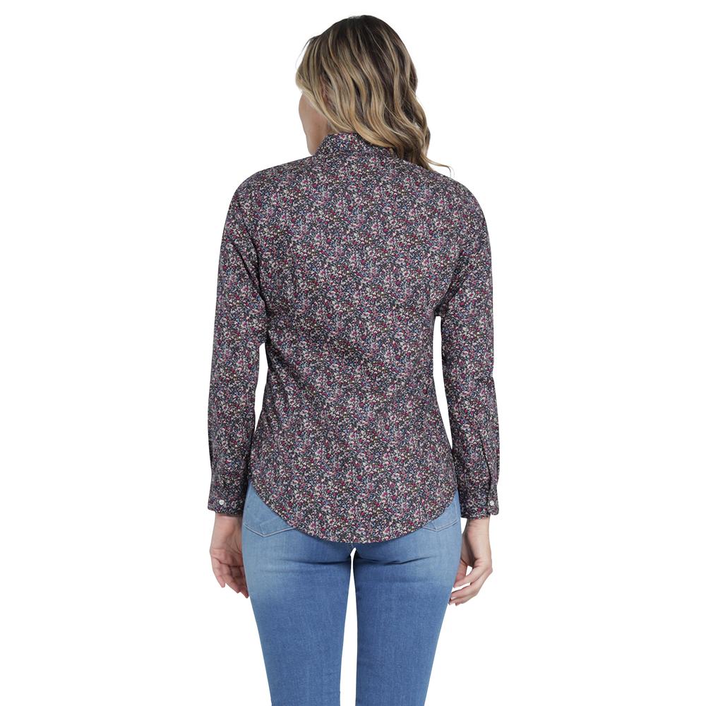 Foto 3 | Blusa Vaquera Wrangler Slim Fit Manga Larga 405 Fucsia para Mujer