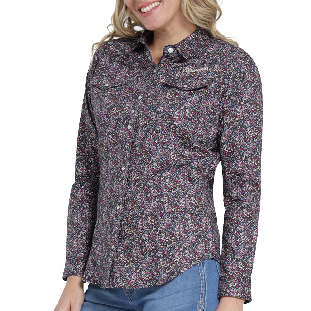 Foto 6 pulgar | Blusa Vaquera Wrangler Slim Fit Manga Larga 405 Fucsia para Mujer