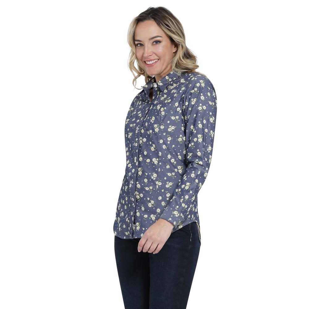 Foto 2 | Blusa Vaquera Wrangler Slim Fit Manga Larga 01 Azul