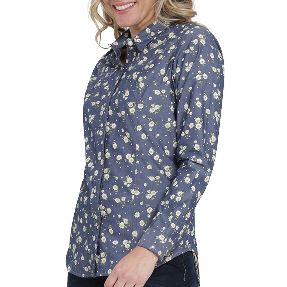 Foto 6 pulgar | Blusa Vaquera Wrangler Slim Fit Manga Larga 01 Azul