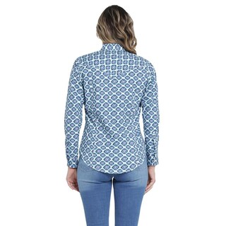 Foto 3 | Blusa Vaquera Wrangler Slim Fit Manga Larga 403 Azul