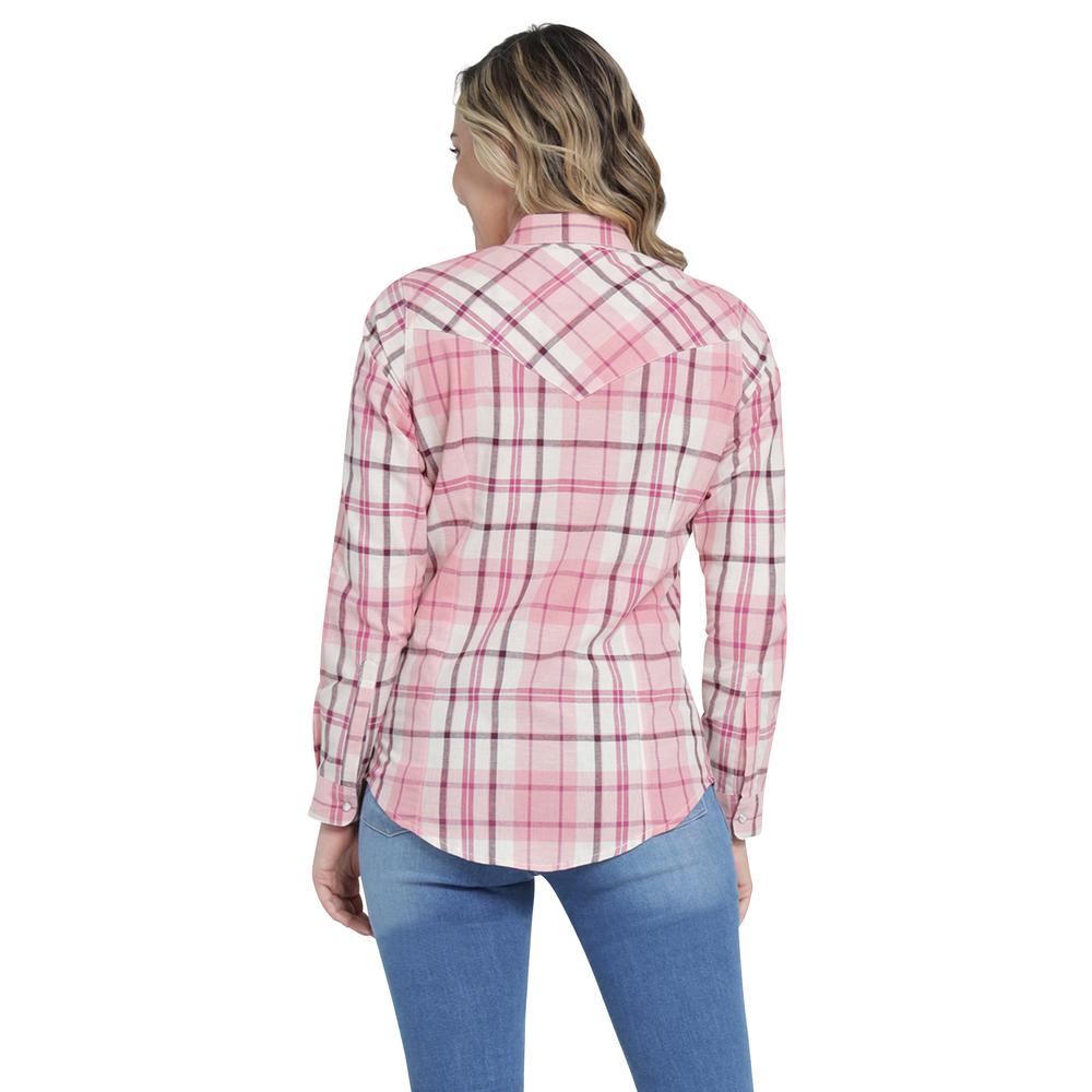 Foto 4 pulgar | Blusa Vaquera Wrangler Slim Fit Manga Larga 410 Rosa