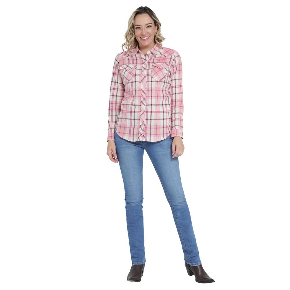 Foto 5 pulgar | Blusa Vaquera Wrangler Slim Fit Manga Larga 410 Rosa