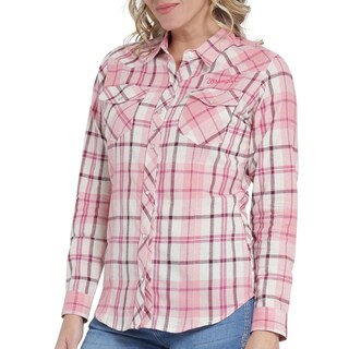 Foto 5 | Blusa Vaquera Wrangler Slim Fit Manga Larga 410 Rosa