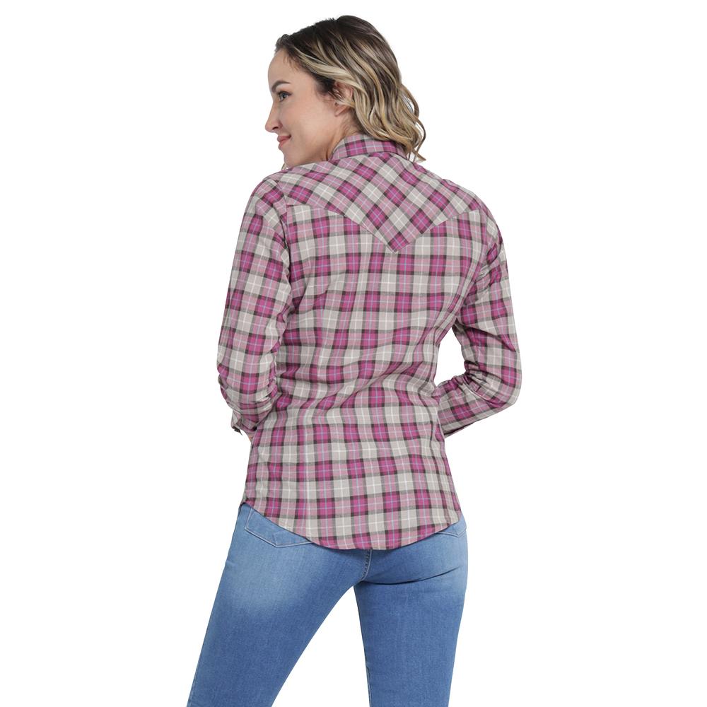 Foto 4 pulgar | Blusa Vaquera Wrangler Slim Fit Manga Larga 406 Café