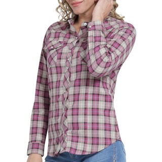 Foto 5 | Blusa Vaquera Wrangler Slim Fit Manga Larga 406 Café