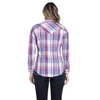 Foto 3 | Blusa Vaquera Wrangler Slim Fit Manga Larga 407 Rojo