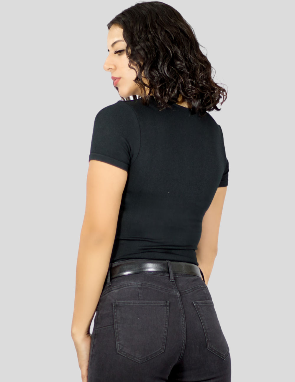 Foto 4 pulgar | Blusa Casual Pul-1004 Negra para Mujer