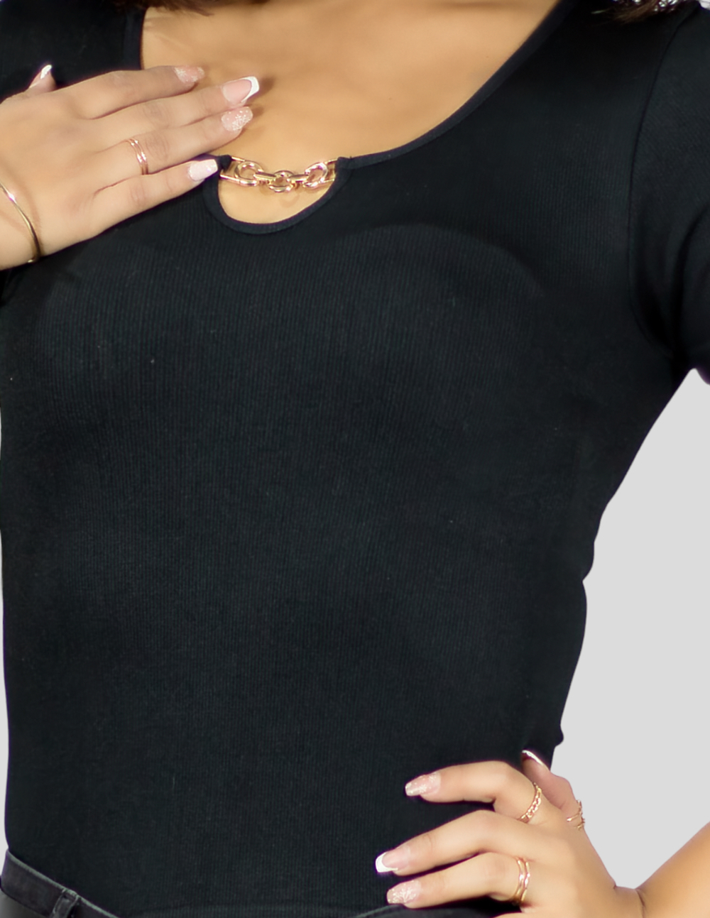 Foto 5 pulgar | Blusa Casual Pul-1004 Negra para Mujer