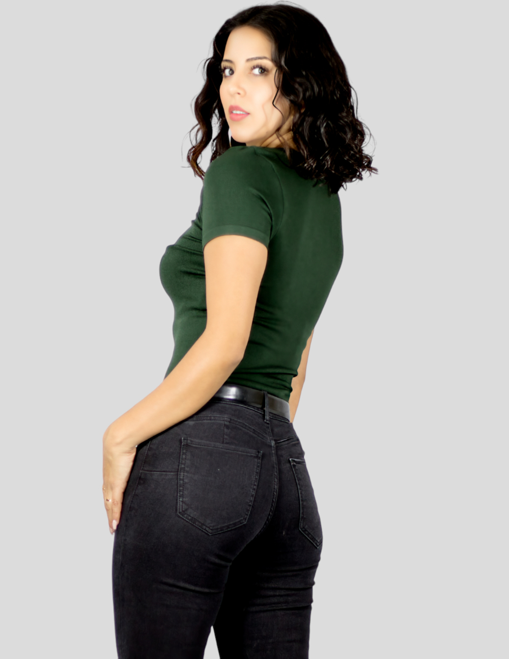 Foto 3 pulgar | Blusa Casual Pul-1004 Tela Stretch