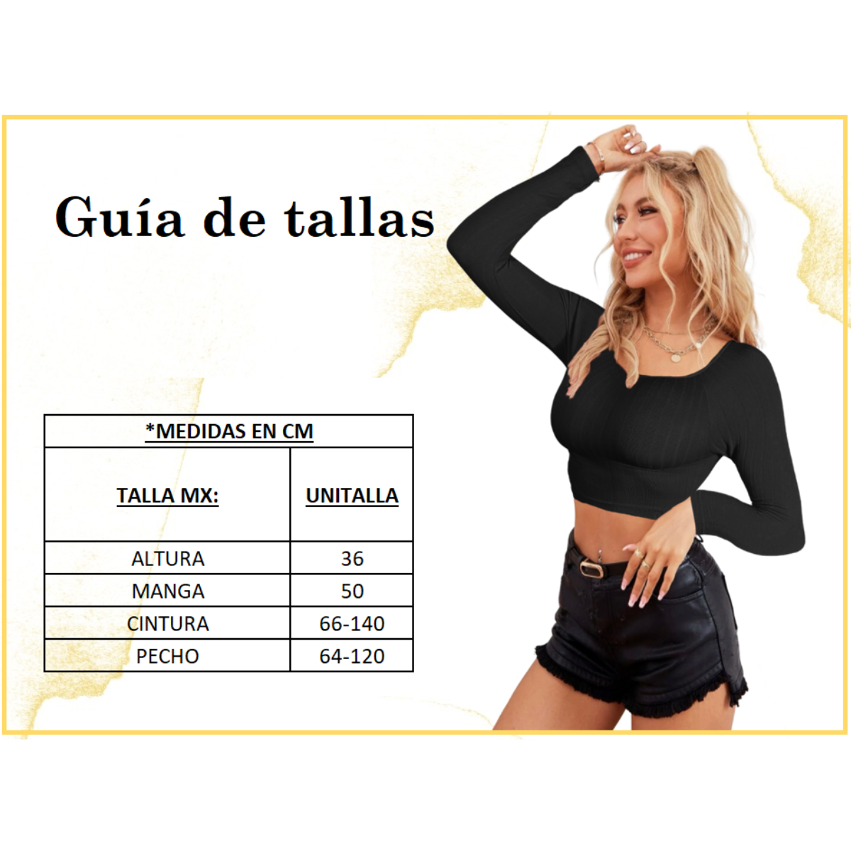 Foto 6 pulgar | Blusa Crop Top De Manga Larga Para Mujer Crop-05 Color Coral Moda Canalé