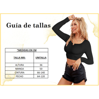 Foto 5 | Blusa Crop Top De Manga Larga Para Mujer Crop-05 Color Lila Moda Canalé