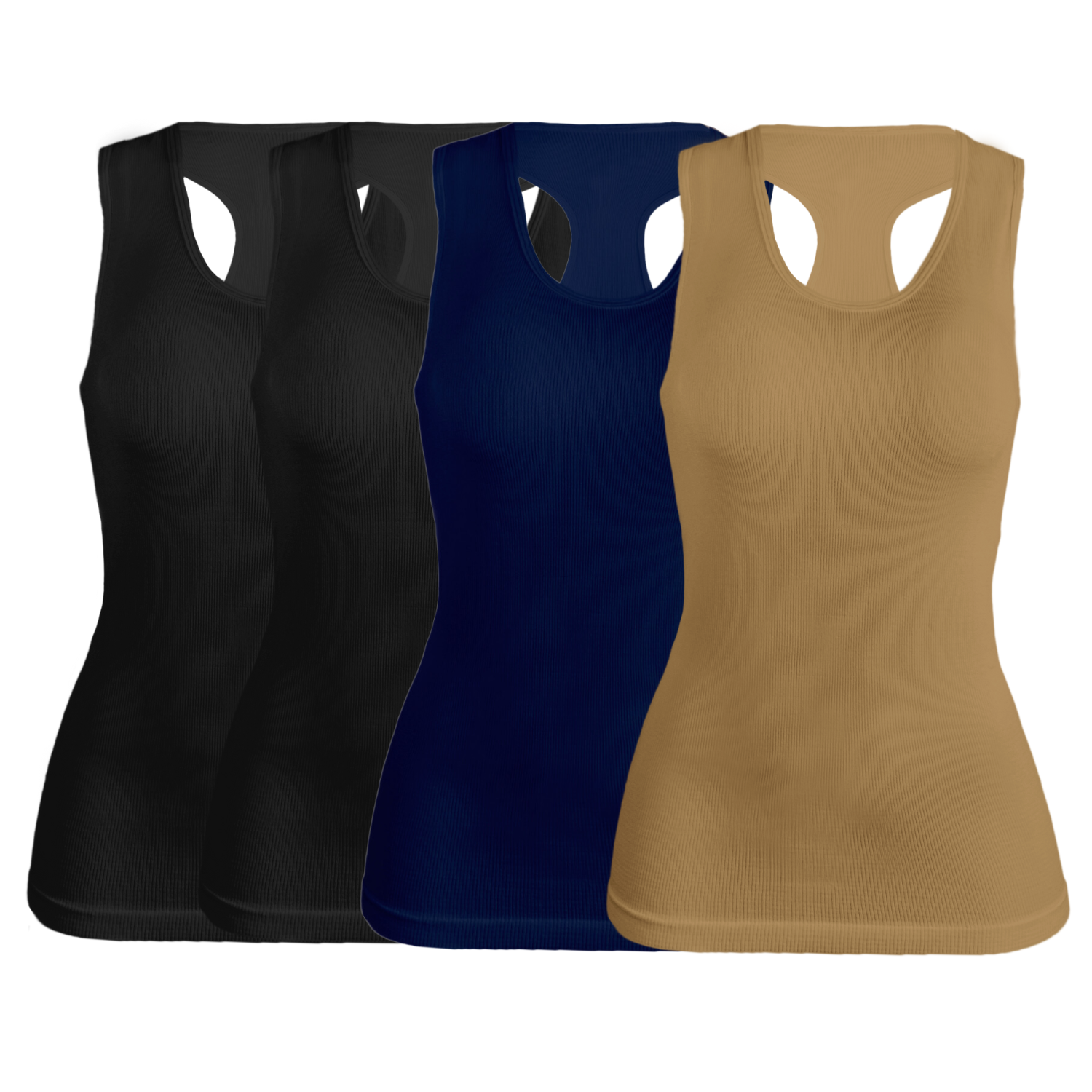Set de 4 Blusas sin Mangas Bl-1007 para Mujer
