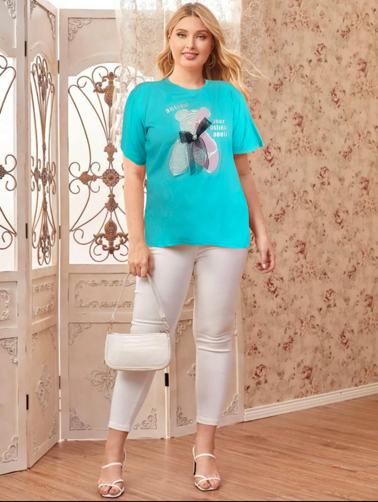 Foto 4 pulgar | Pack de 2 Blusas Multicolor Oversize para Mujer