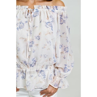 Foto 4 | Blusa Campesina Roman Fashion 3278 Lila para Mujer