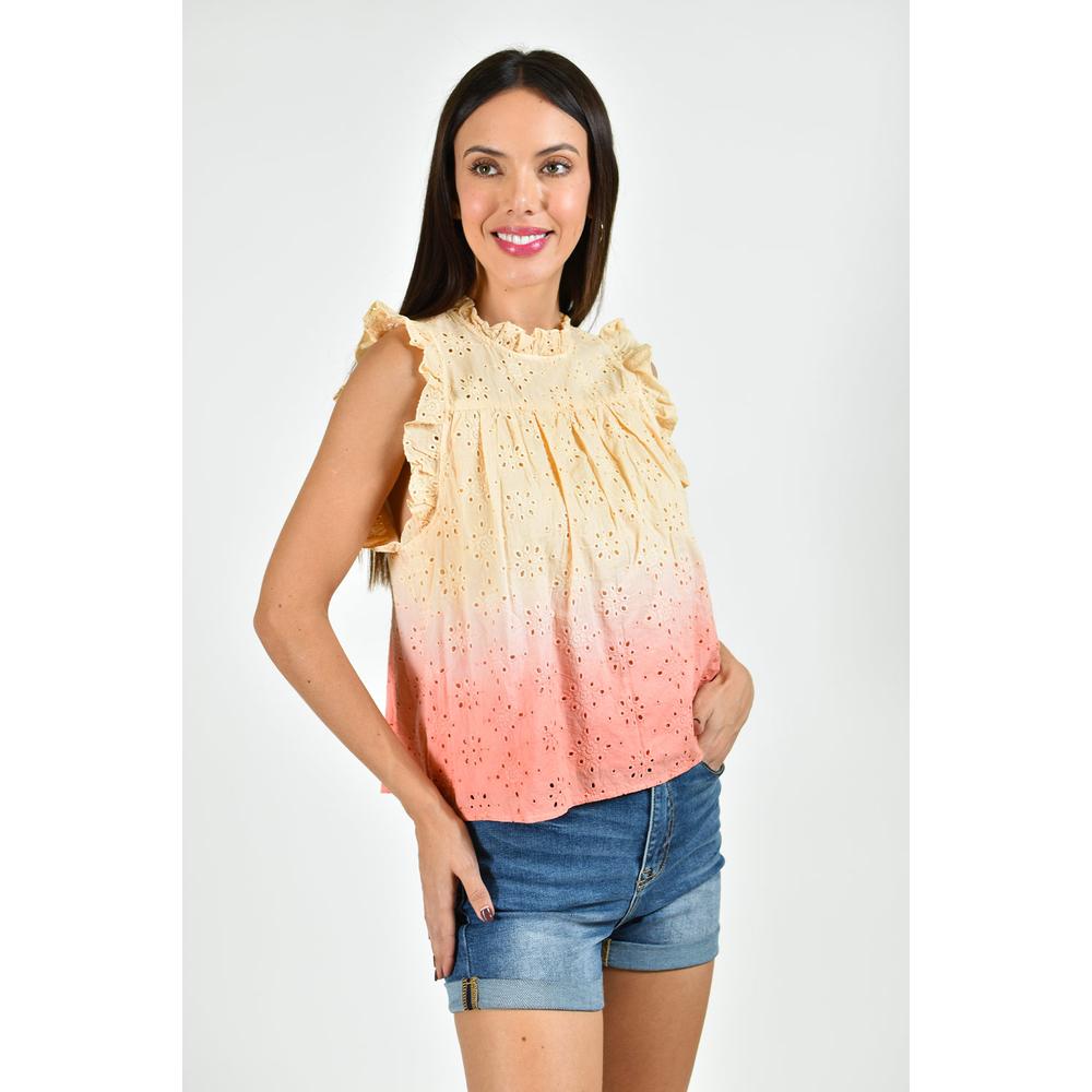 Blusa Bordada Roman Fashion 1590 Rosa