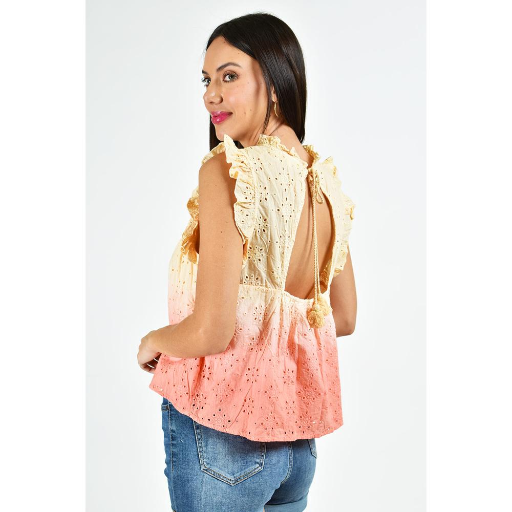 Foto 2 | Blusa Bordada Roman Fashion 1590 Rosa