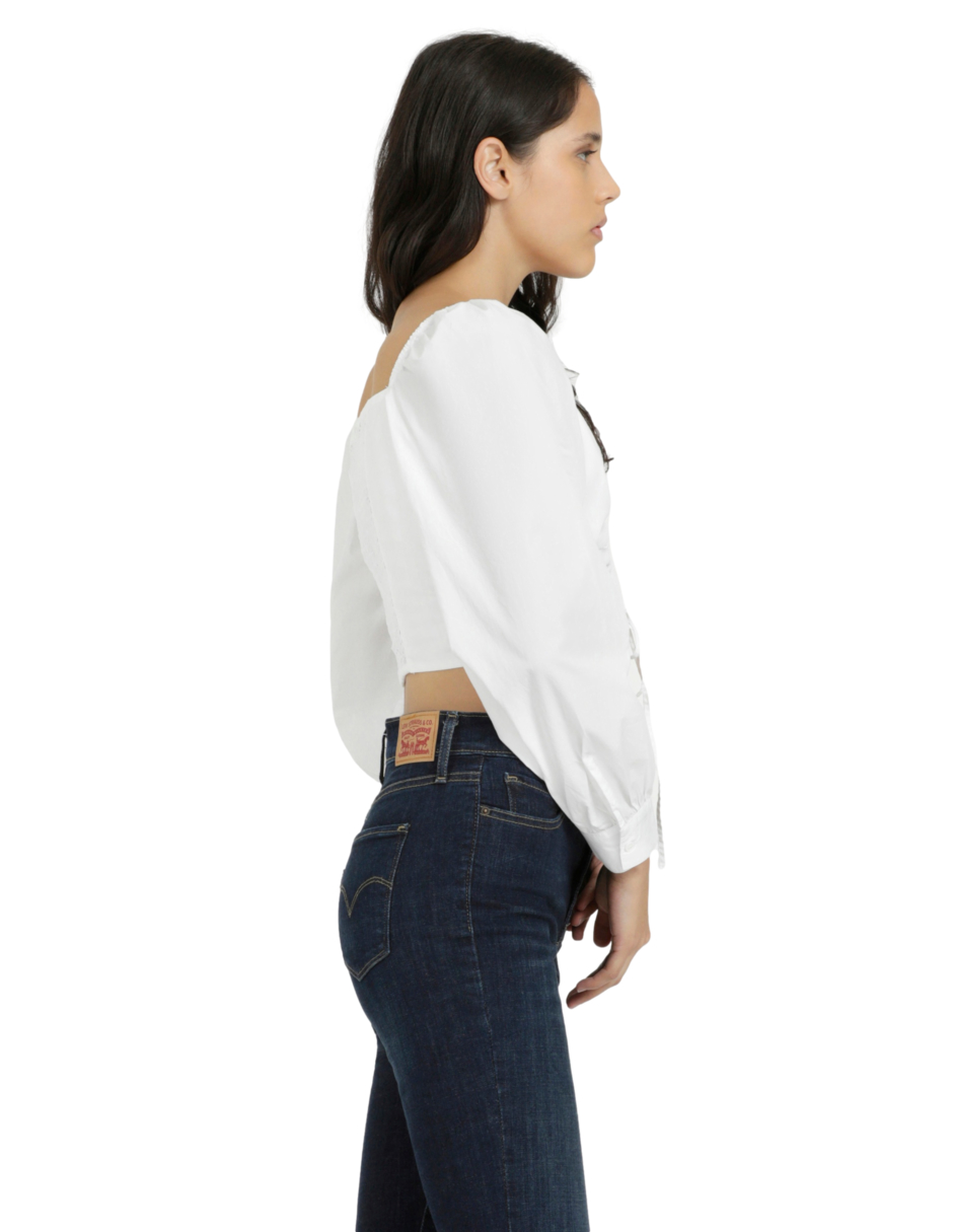 Foto 2 | Blusa Diana Levi's Blanca para Mujer