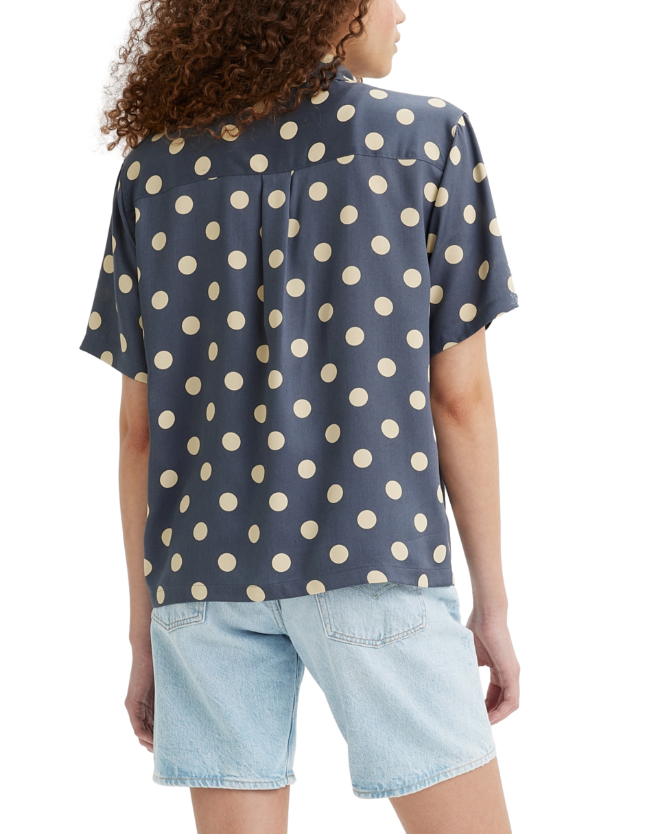 Foto 4 pulgar | Camisa Ember Bowling Levi's Azul para Mujer
