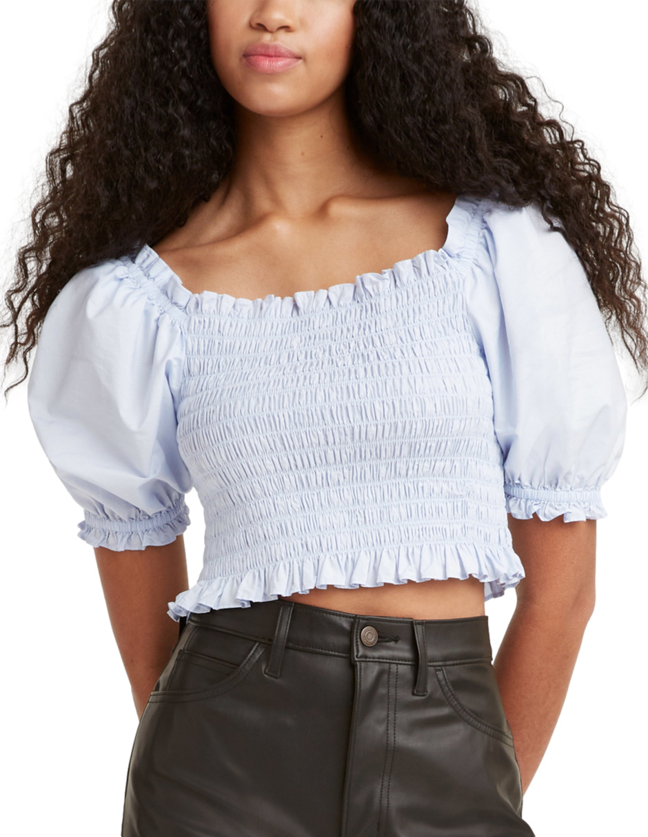 Foto 4 | Blusa Levi's Rey Smocked Short Sleeve